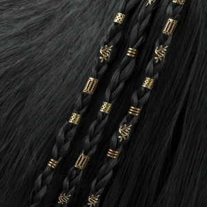 Alloy Holle Dreadlock Haaraccessoires Metalen Haarringen Manchetten Set Voor Dames DIY Vlechten Sieraden Met Ster Blad Hangers