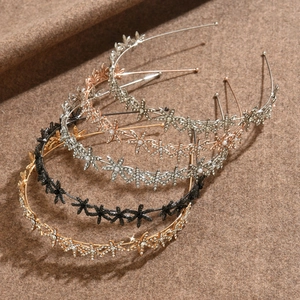 Eleganter Schneeflocken Blumen Braut Haarreif Strass Künstliche Perlenimitat Gold Silber Roségold Hochzeit Haarschmuck Damen