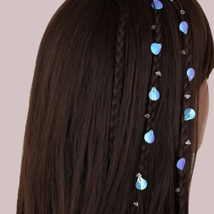 Mode Chaîne de Tresse de Cheveux Invisible Imitation Künstliche Perle Étoile Cœur Gland Pince à Cheveux pour Femmes Accessoires