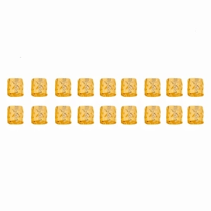 Set of 18 golden butterfly and star hollow dreadlock hair rings for DIY braiding styling