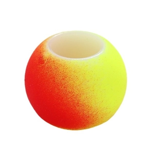 Perle sfumate rosso e giallo opaco per gioielli per capelli fai-da-te e rasta