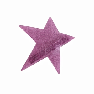Fermaglio per capelli a stella rosa glitterata stile Y2K per donne e ragazze