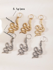 Détails des dimensions et du poids des pinces à cheveux serpent en or et argent