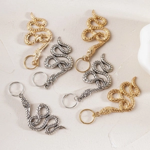 Pinces à Cheveux en Spirale en Métal en Forme de Serpent pour Femmes Style Ethnique Alliage Accessoires de Tresse Or Argent