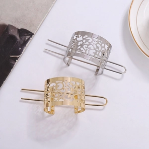 Vintage Alloy Hollow Out Hair Bun Cage With Hair Stick Retro Metal Hair Accessories For Women Chinese Style Hair Pin