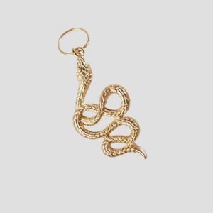 Gros plan détaillé d'une spirale à cheveux serpent dorée montrant les textures d'écailles