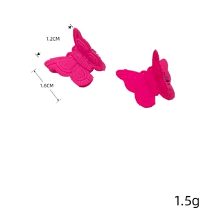 Mini mollette per capelli a farfalla rosa, piccoli accessori per capelli da 1,2 cm