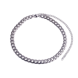 Hip Hop Titanstahl Panzerkette Halskette Für Herren Damen Street Style Persönlichkeit Grobe Silber Kette Schmuck Geschenk