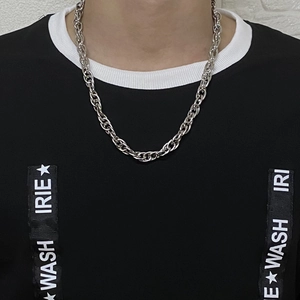 Unisex Titanium Steel Twist Chain Necklace Hip Hop Street Minimalist Polished Cable Chain For Men Women Fashion Jewelry Gift