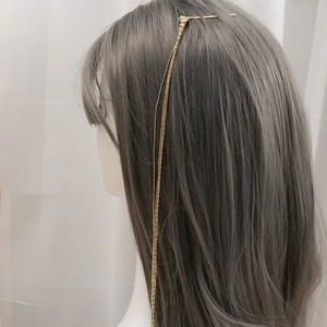 Épingles à cheveux élégantes à longue chaîne dorée avec glands à plusieurs brins pour femmes