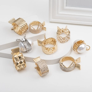 Pinces à Cheveux Élégantes en Alliage de Métal pour Femmes Or Argent Strass Künstliche Perles d'Imitation Barrette Accessoires