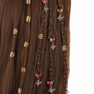 Butterfly Dreadlock Jewelry Gold Alloy Rhinestone Braiding Accessories Retro Bohemian Hair Decoration For Women Jewelry