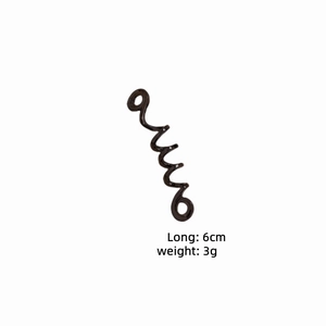 Fermaglio per capelli a spirale celtica in resina marrone per acconciature eleganti