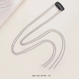 Chaîne de cheveux à strass avec clip BB 40cm pour la coiffure en queue de cheval
