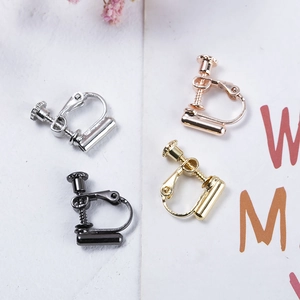 Adjustable spiral earring converters in gold, silver, rose gold and black metal finishes