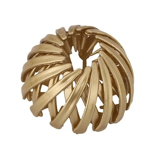 Elegant gold bird nest hair claw clip for ponytail and bun styling for women