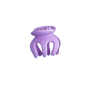 Mini pince à cheveux mate violette élégante pour la coiffure et fixer la frange