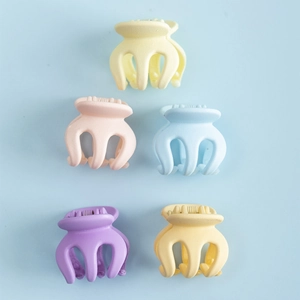Mini Pinces à Cheveux Mates de Style Coréen Élégant Petit Accessoire Cheveux en Plastique Femmes Couleur Macaron