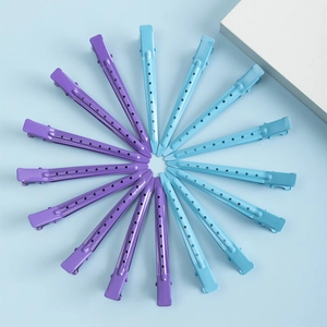 Korean Minimalist Metal Duckbill Hair Clips Geometric Hollow Professional Salon Styling Sectioning Clips Fashion Hair Accessories