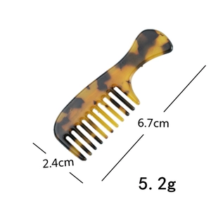 Mini pince-peigne en acétate avec motif écaille de tortue, 6,7 cm et poids de 5,2 g