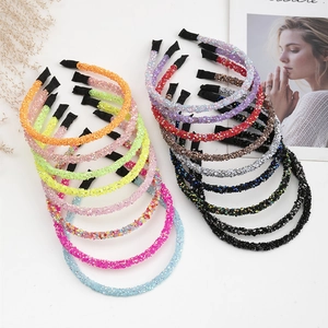 Cerchietti per Capelli in Cristallo di Strass Scintillanti di Lusso per Donna Fasce alla Moda Antiscivolo per Appuntamenti