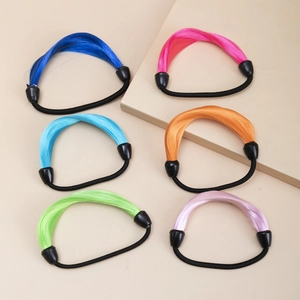 Chouchous en Cheveux Synthétiques Perruque Queue de Cheval Élastiques Bande Élégants Accessoires de Cheveux Minimalistes pour Femmes