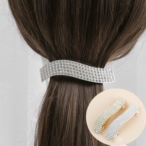 Pince à Cheveux Ailes d'Ange Style Coréen avec Strass et Perle Artificielle Pince à Ressort Épingle à Cheveux Élégante pour Femme