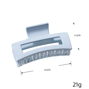 Grande pince à cheveux bleu clair de 8,5 cm pour les coiffures et les chignons femme