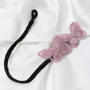 Mode Papillon Nœud Accessoire Chignon Tissu Strass Tricot Lazy Chignon Outil Élégante Accessoires de Cheveux pour Femmes