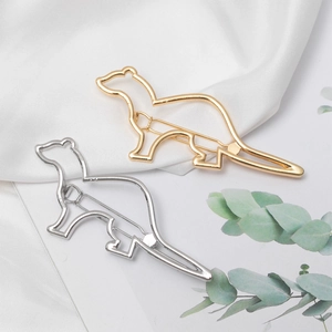 Schicke Haarspangen in Tierform aus Metall in Gold und Silber für modisches Styling