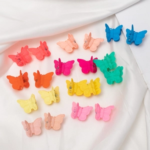 Mollette per Capelli Mini a Forma di Farfalla in Plastica Opaca Stile Coreano Dolce Accessori per Acconciature da Donna Ragazza