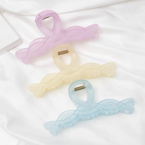 Large Matte Frosted Hair Claw Clip For Women Elegant Cross Twist Shark Hair Clip Hairpin Minimalist Hair Accessories Hair Grip