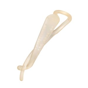 Pince à cheveux banane blanc crème élégante avec texture antidérapante pour queue de cheval
