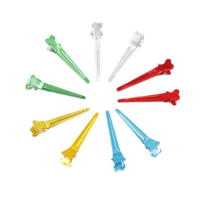 10-teiliges Set bunte Entenschnabel-Haarclips aus Metall für kreatives DIY-Styling