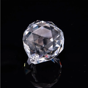40mm Clear Faceted Glass Ball Pendant Sun Catcher For Chandelier Home Decoration DIY Crystal Ball Jewelry Making Accessory