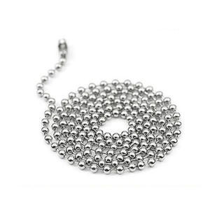 Simple Silver Metal Ball Chain Necklace For Men Women Unisex Bead Chain Bamboo Link DIY Jewelry Accessories Sweater Chain