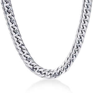 Hip Hop 4MM 304 Stainless Steel Cuban Link Necklace For Men Women Simple Street Fashion Electroplated Franco Chain Jewelry Gift
