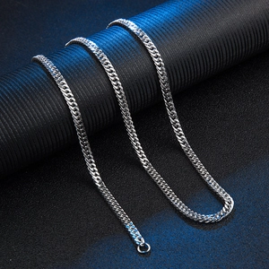 Collana a Catena Cubana in Acciaio Inossidabile Lucido Per Uomo Donna Gioielli Streetwear Minimalisti Accessorio Catena Gourmette
