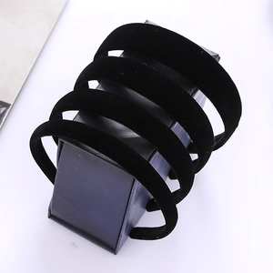 Serre-Tête Élégant en Velours Noir Rembourré pour Femmes Vintage Épais Bandeau en Éponge Mode Simple Accessoires de Coiffure