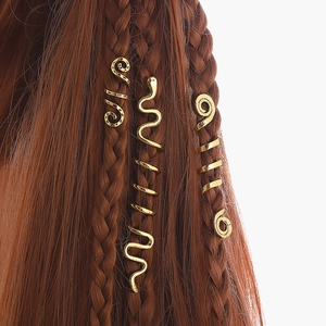 Fermagli per Capelli Retrò in Lega a Spirale Celtica da Donna Accessori per Trecce a Spirale Stile Etnico Bastoncini per Capelli in Metallo