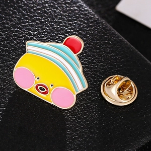 Broche de Aleación Esmaltada Estilo Coreano Lindo Pato de Dibujos Animados Pin Para Mujeres Hombres Moda Ropa Insignia Joyería
