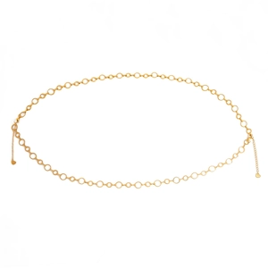 Detailed macro view of gold-plated chain link with heart charm and lobster clasp closure