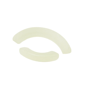 Pair of hip hop grillz fixing wax strips made of eco-friendly translucent thermal silicone