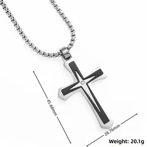 Tableau des tailles détaillé pour le collier croix double avec dimensions et poids précis