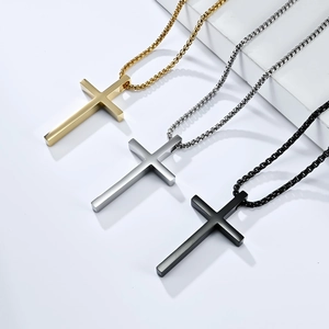 Minimalistische Polierte Titanstahl Kreuz Anhänger Halskette Geschlechtsneutraler Modeschmuck Für Damen Und Herren Schmuck Geschenk
