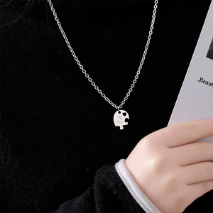Collier cœur puzzle Big sister en acier inoxydable poli pour meilleure amie