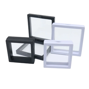 Transparent PE Film Floating Jewelry Display Box Plastic Anti-Oxidation Jewelry Storage Case For Earring Ring Bangle