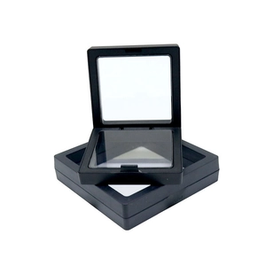 Transparent PE film suspension display box for jewelry storage and collection
