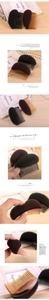Detail of black and brown hair volume combs for princess styling and root lifting tool