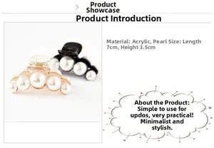 Vue détaillée des pinces à perles de 7 cm montrant les dimensions et la qualité de l'acrylique